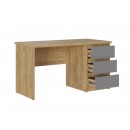 Стол письменный МК Стиль Бостон СП-001 ЛДСП дуб крафт золотой/серый шифер